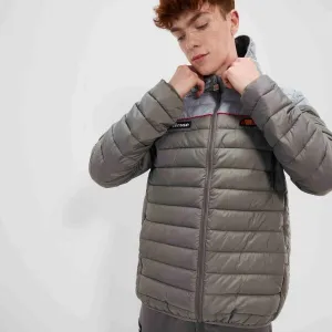 ELLESSE LOMBARDY Pánska prešívaná bunda, sivá, veľkosť