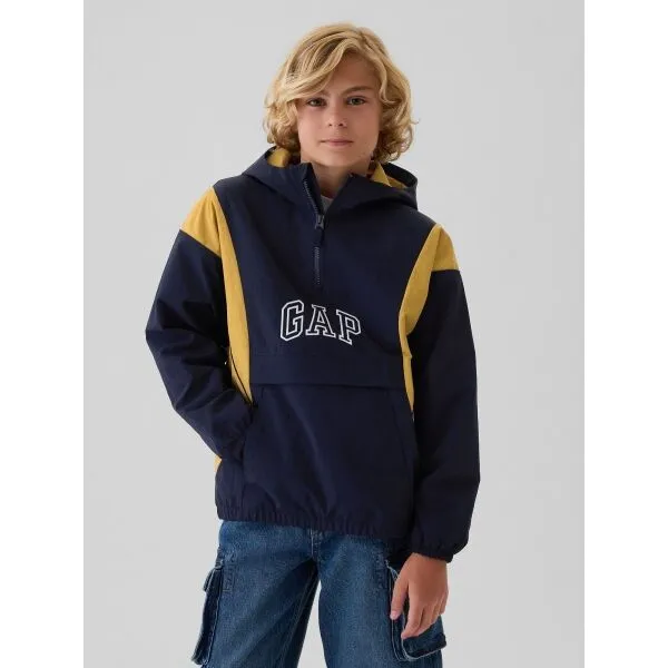 GAP NYLON ANORAK Chlapčenská bunda, tmavo modrá, veľkosť