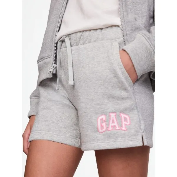 GAP HERITAGE LOGO Dievčenské kraťasy, sivá, veľkosť