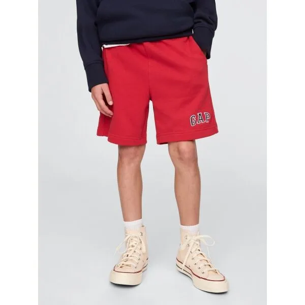 GAP FRENCH TERRY Chlapčenské šortky, červená, veľkosť