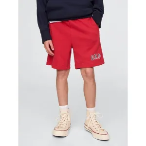 GAP FRENCH TERRY Chlapčenské šortky, červená, veľkosť