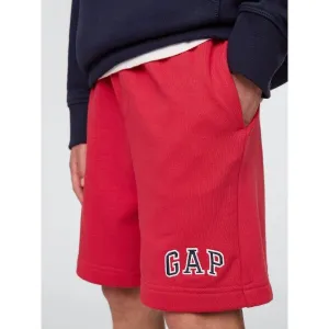 GAP FRENCH TERRY Chlapčenské šortky, červená, veľkosť