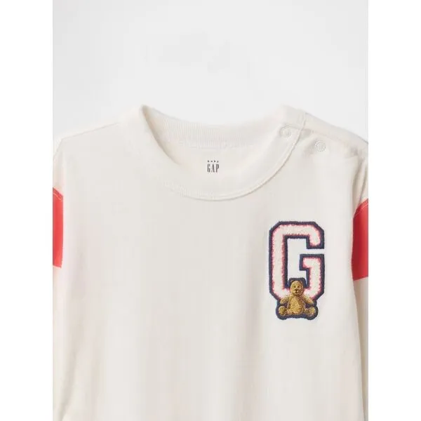 GAP FRENCH LOGO Detský overal, biela, veľkosť