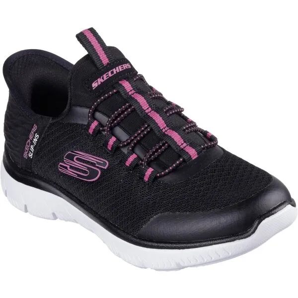Skechers SUMMITS Dievčenská vychádzková obuv, čierna, veľkosť