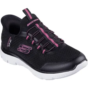Skechers SUMMITS Dievčenská vychádzková obuv, čierna, veľkosť