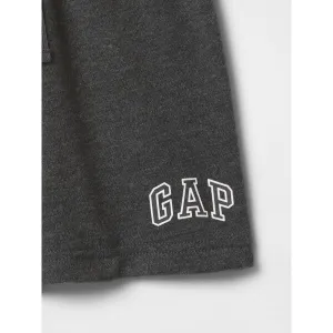GAP V-FRCH LOGO Chlapčenské tepláky, tmavo sivá, veľkosť