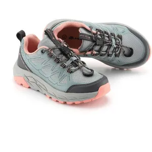 ALPINE PRO KYRO Detská outdoorová obuv, sivá, veľkosť