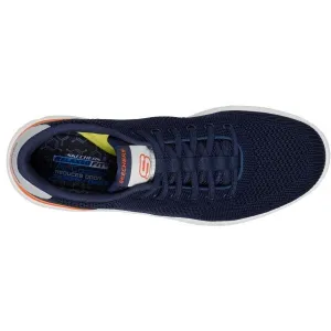 Skechers CORLISS - DORSET Pánska obuv na voľný čas, tmavo modrá, veľkosť