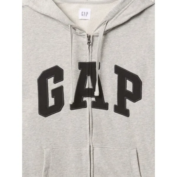 GAP V-FRCH HERITAGE LOGO Pánska mikina, sivá, veľkosť