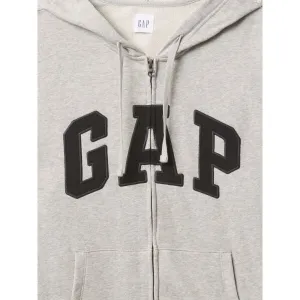 GAP V-FRCH HERITAGE LOGO Pánska mikina, sivá, veľkosť