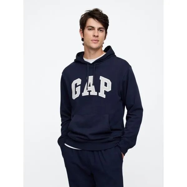 GAP V-FRCH HERITAGE LOGO Pánska mikina, tmavo modrá, veľkosť