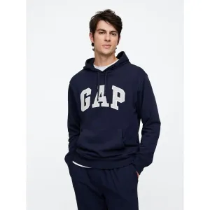 GAP V-FRCH HERITAGE LOGO Pánska mikina, tmavo modrá, veľkosť
