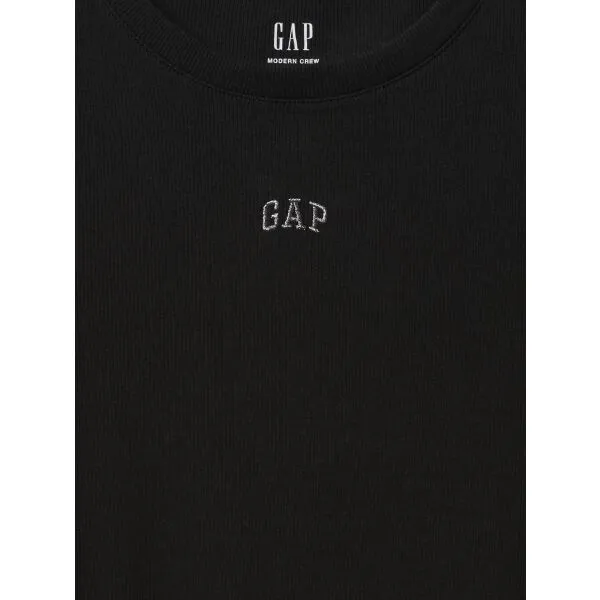 GAP MOD RIB ABBRV Dámske tričko, čierna, veľkosť