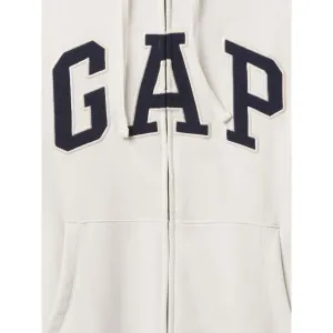 GAP V-FRCH HERITAGE LOGO Pánska mikina, biela, veľkosť