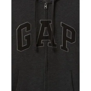 GAP V-FRCH HERITAGE LOGO Pánska mikina, tmavo sivá, veľkosť