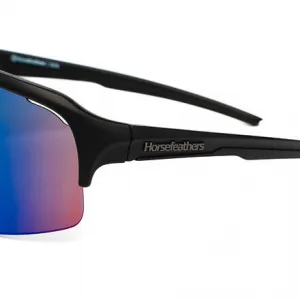 HORSEFEATHERS Cyklistické okuliare Recoil - matt black/mirror green BLACK