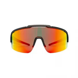 HORSEFEATHERS Cyklistické okuliare Recoil - matt black/mirror red BLACK