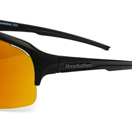 HORSEFEATHERS Cyklistické okuliare Recoil - matt black/mirror red BLACK