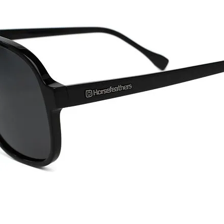 HORSEFEATHERS Slnečné okuliare Corp - gloss black/gray BLACK