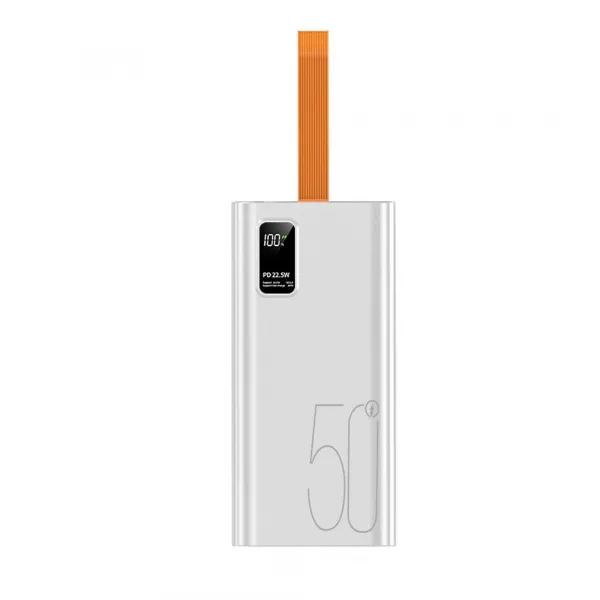 Powerbanka 50000mAh, PD 22,5 W, QC3.0, biela