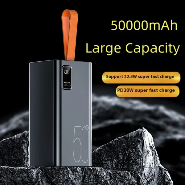 Powerbanka 50000mAh, PD 22,5 W, QC3.0, biela