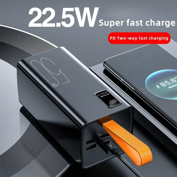 Powerbanka 50000mAh, PD 22,5 W, QC3.0, biela