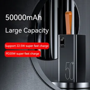 Powerbanka 50000mAh, PD 22,5 W, QC3.0, biela