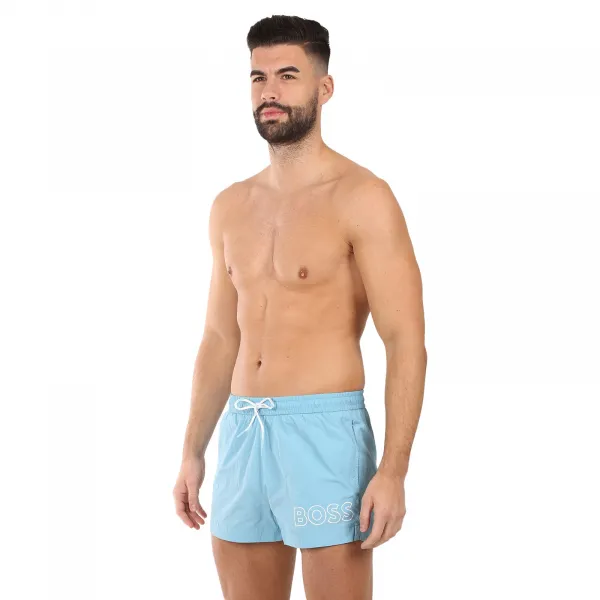 Pánske plavky BOSS modré (50469280-455) M
