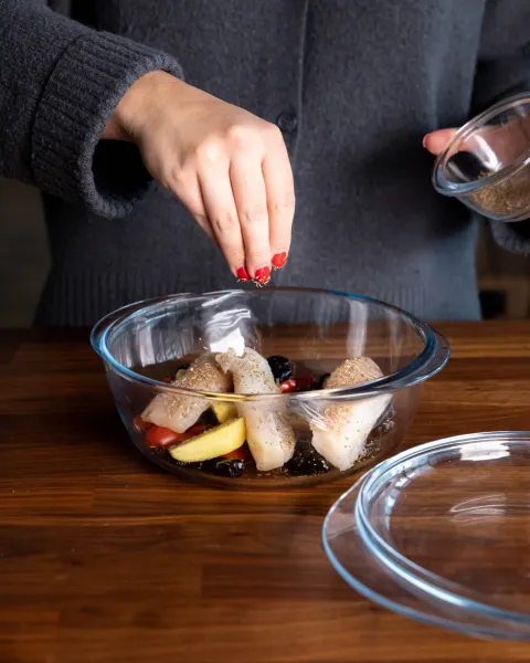 Sklenená zapekacia misa PYREX s vekom Ø20cm/2,1l