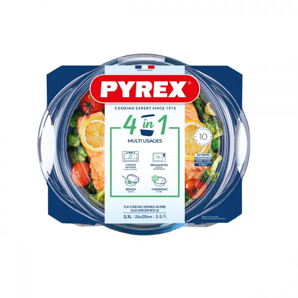 Sklenená zapekacia misa PYREX s vekom Ø20cm/2,1l