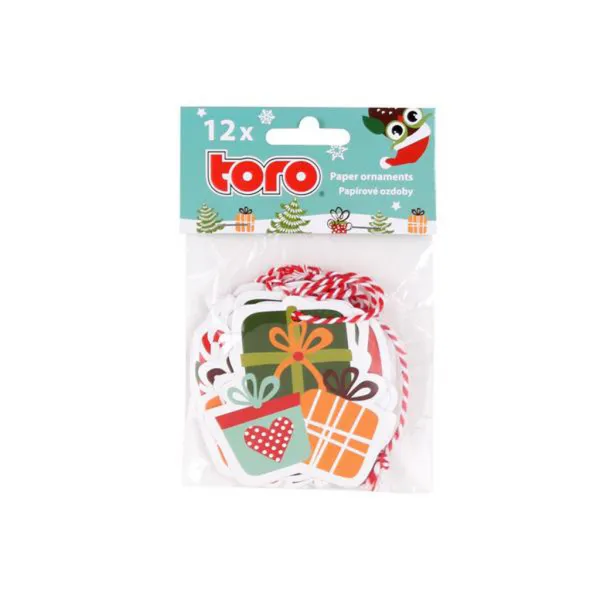 TORO Vianočné ozdoby 7-8 cm, 12 ks
