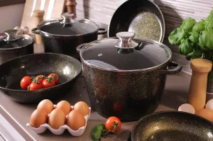 Hrniec s pokrievkou KITCHISIMO 28cm nepriľnavý povrch