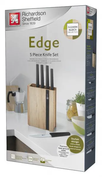 Amefa 5-dielna sada kuchynských nožov v bloku EDGE
