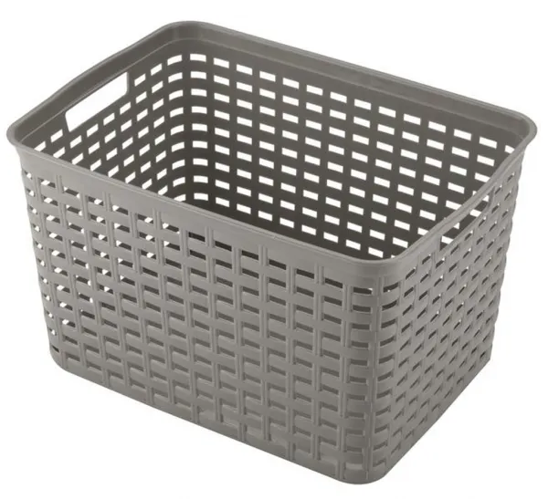 Plastový košík HEIDRUN 39x29x22cm MIX farieb