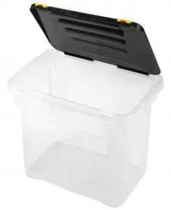 Plastový úložný box s vekom Heidrun One 18 l