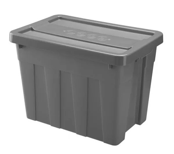 Plastový úložný box s vekom HEIDRUN 12,5l