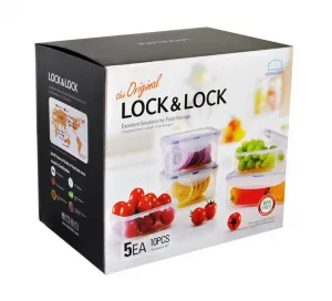 LOCKNLOCK Dóza na potraviny Lock, set 5 ks