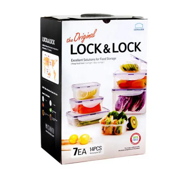 LOCKNLOCK Dóza na potraviny Lock, set 7 ks