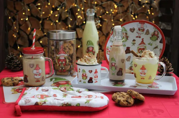 PROCOS Vianočné papierové obrúsky 33x33cm 3 vrstvové dedinka