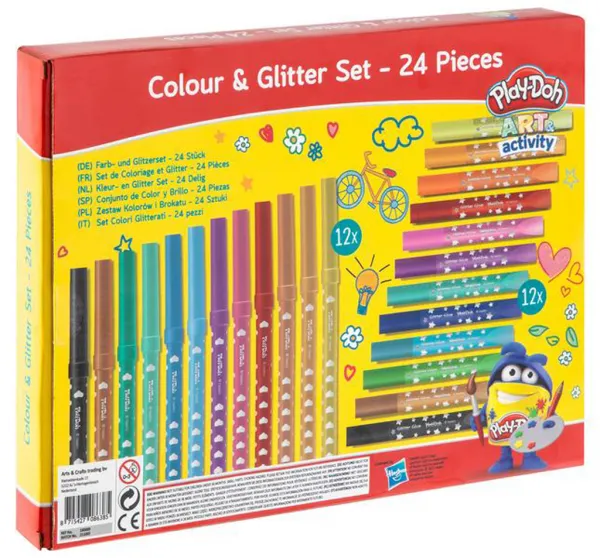 RMS Sada farieb a trblietok PLAY-DOH 24ks
