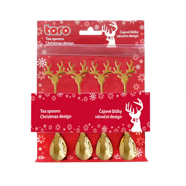 Čajová lyžička TORO 4ks vianočný los