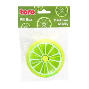 Dávkovač na lieky TORO 7 dní citrón