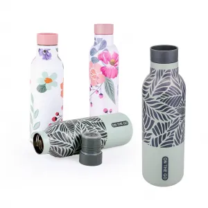 Nerezová termoska so stop ventilom KITCHISIMO 480ml sivá