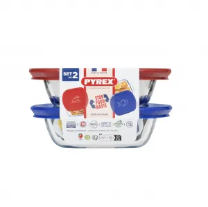Sada sklenených dóz s viečkom PYREX 2x300ml