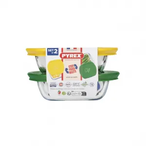 Sada sklenených dóz s viečkom PYREX 2x300ml