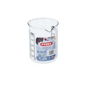 Sklenená odmerka s lievikom PYREX 500ml