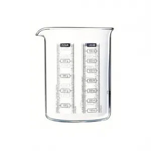 Sklenená odmerka s lievikom PYREX 750ml