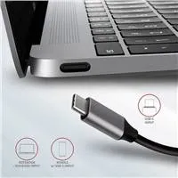 AXAGON HMC-6M2, USB 3.rozbočovač 2 Gen 1, 2x USB-A, HDMI, RJ-45 GLAN, SATA M.2 sloty, PD 100 W, kábel USB-C 18 cm