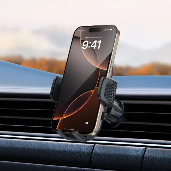 Tech-Protect V8 CD Vent držiak na mobil do auta, čierny