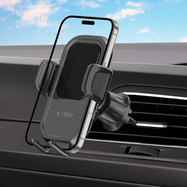 Tech-Protect V8 CD Vent držiak na mobil do auta, čierny